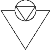 Triangolo con la punta in basso e "Terzo occhio" sulla base